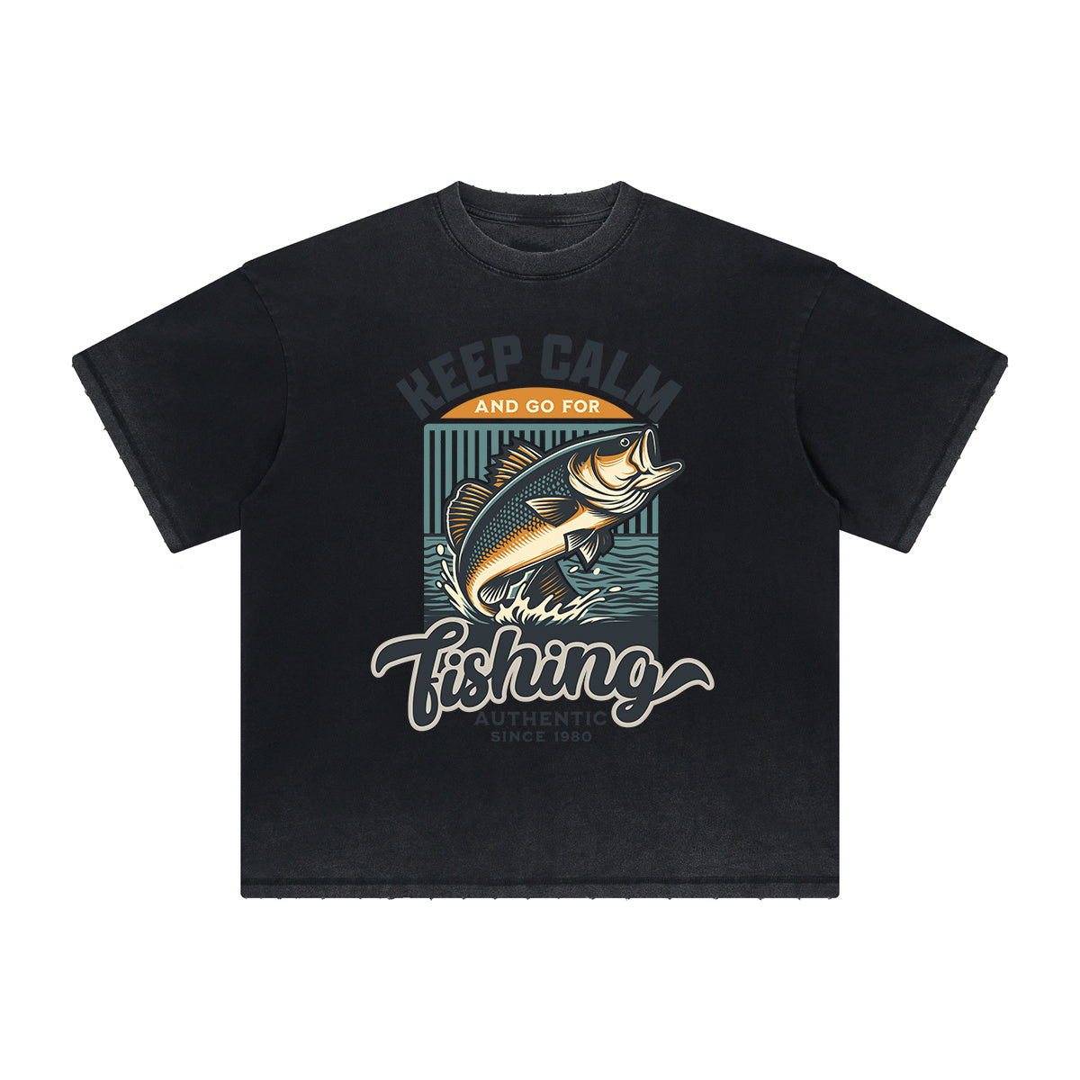Heavy Fade Bold Typography T-Shirt