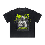 Vintage Frayed Mystery Mask Pattern Tee