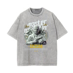 Washed Mystery Mask Graphic Cotton Tee