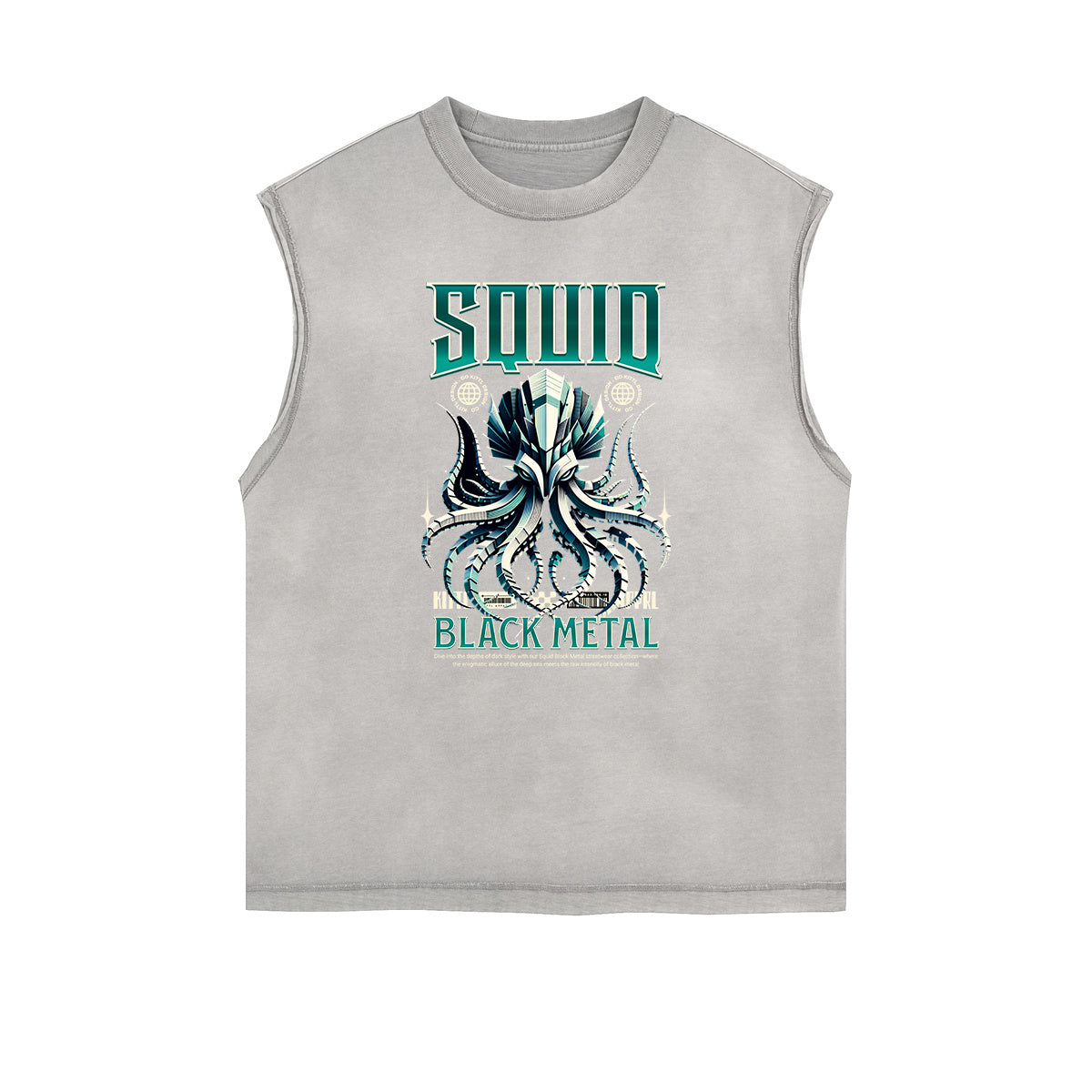 Dark Aesthetic Frayed-Edge Tank Top