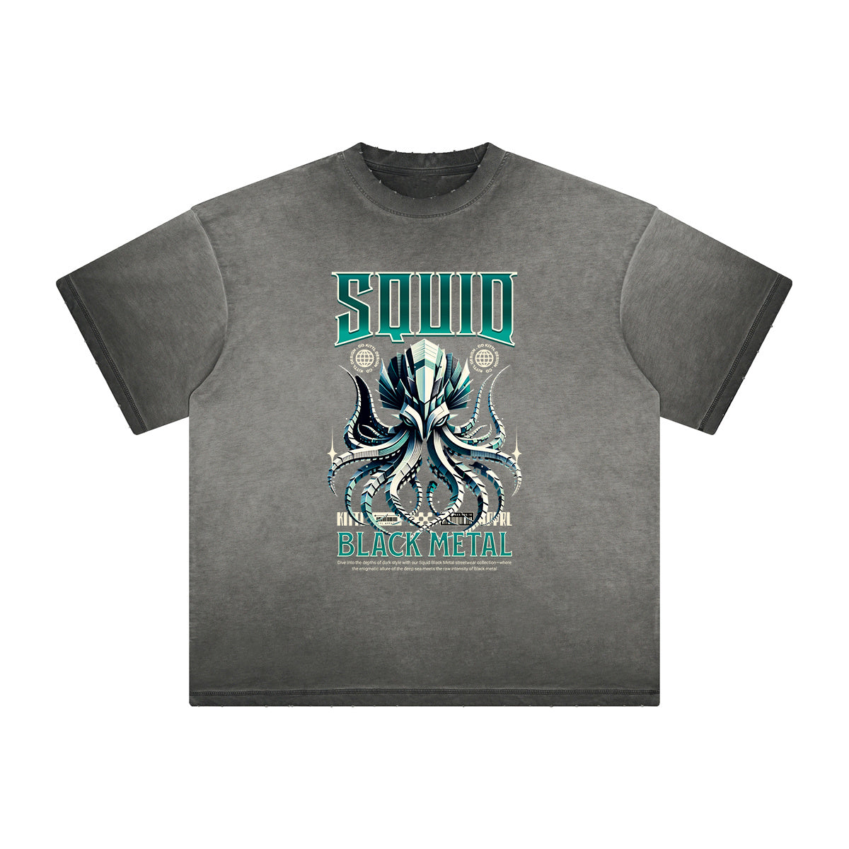 Faded Thick Dark Aesthetic Tee