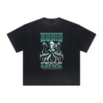 Vintage-Style Frayed Dark Aesthetic Tee