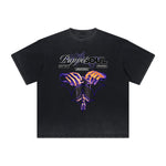 Vintage-Style Frayed Dark Aesthetic Tee