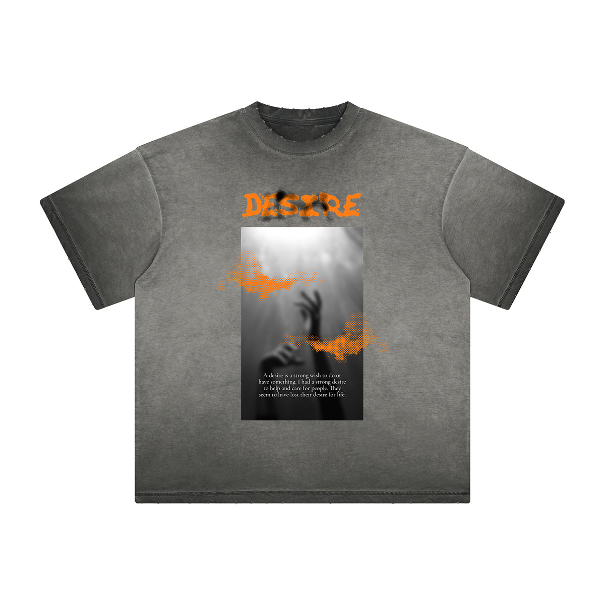 Faded Thick Dark Aesthetic Tee