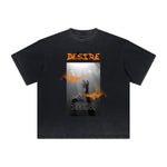 Vintage-Style Frayed Dark Aesthetic Tee