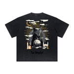 Vintage-Style Frayed Dark Aesthetic Tee