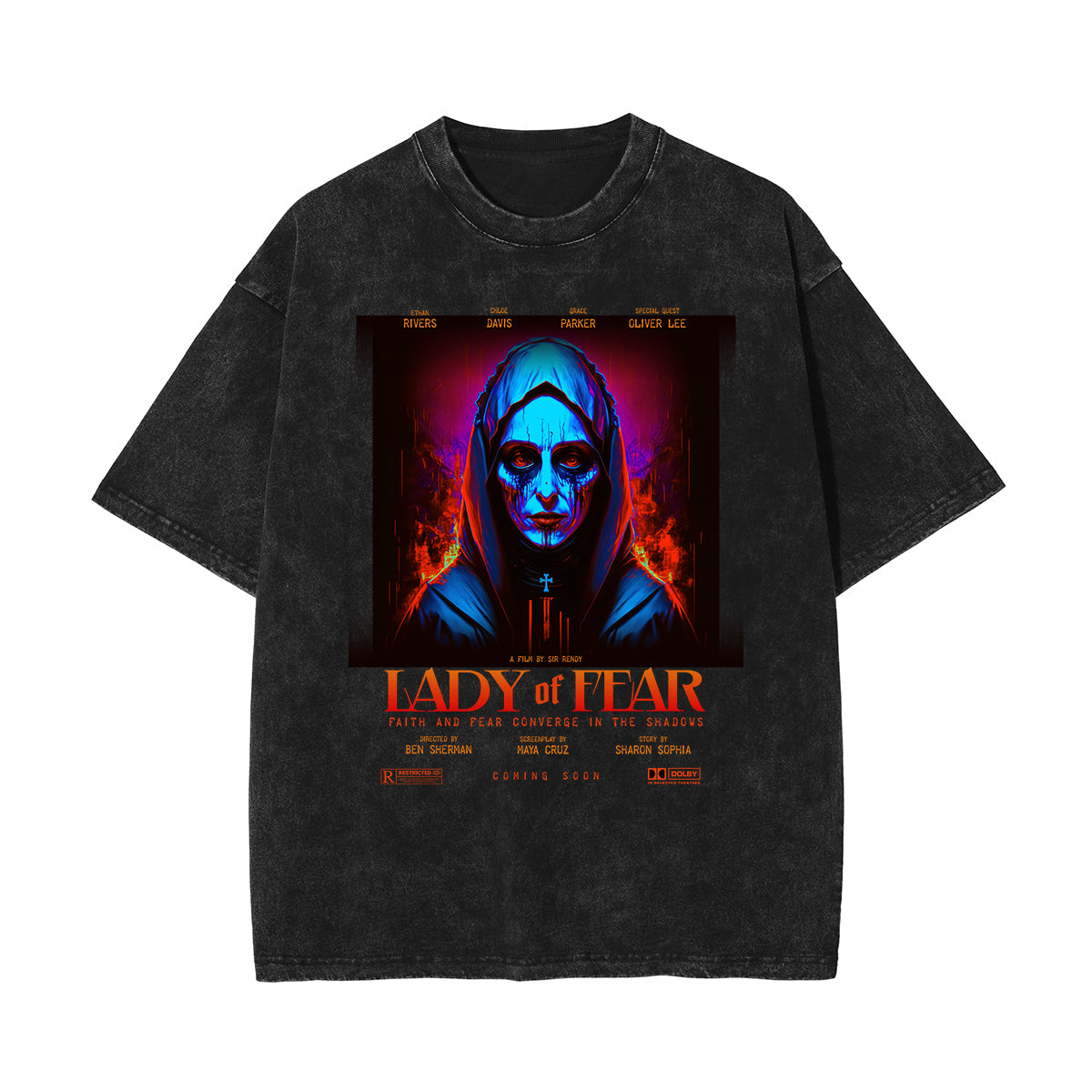Stone-Washed Dark Aesthetic T-Shirt
