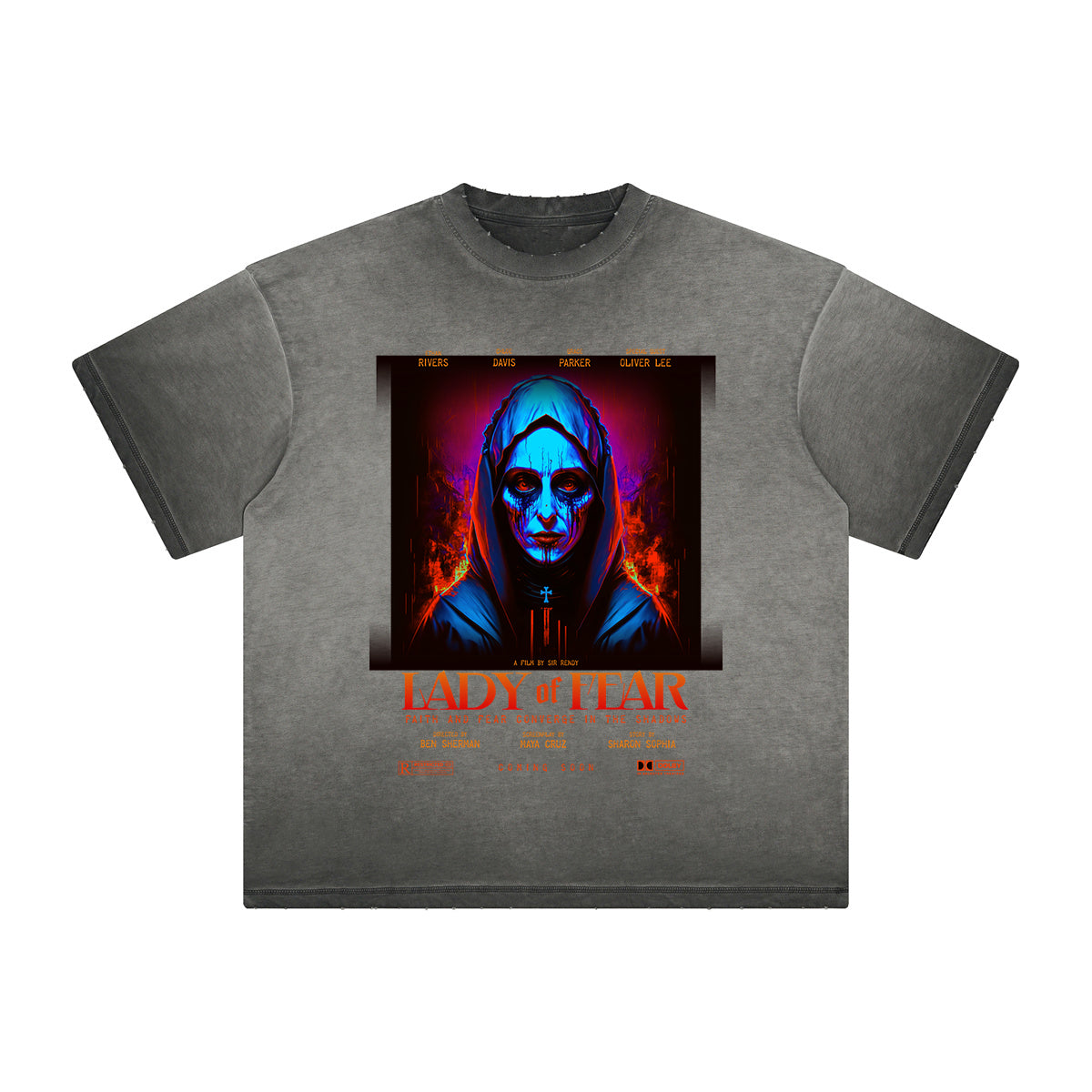 Faded Thick Dark Aesthetic Tee