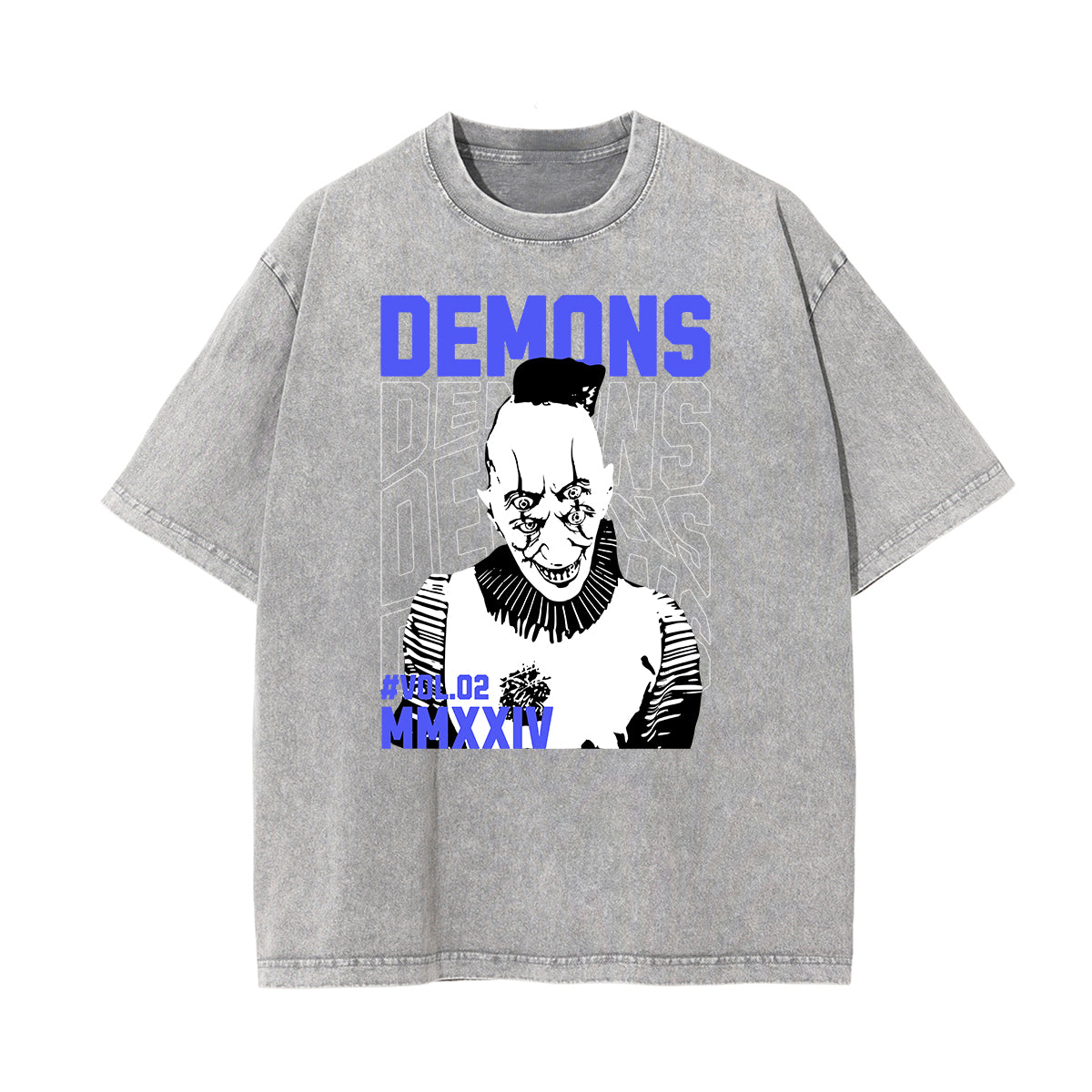 Stone-Washed Gothic Death Motif Tee