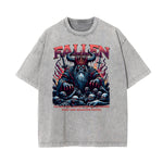 Stone-Washed Gothic Death Motif Tee