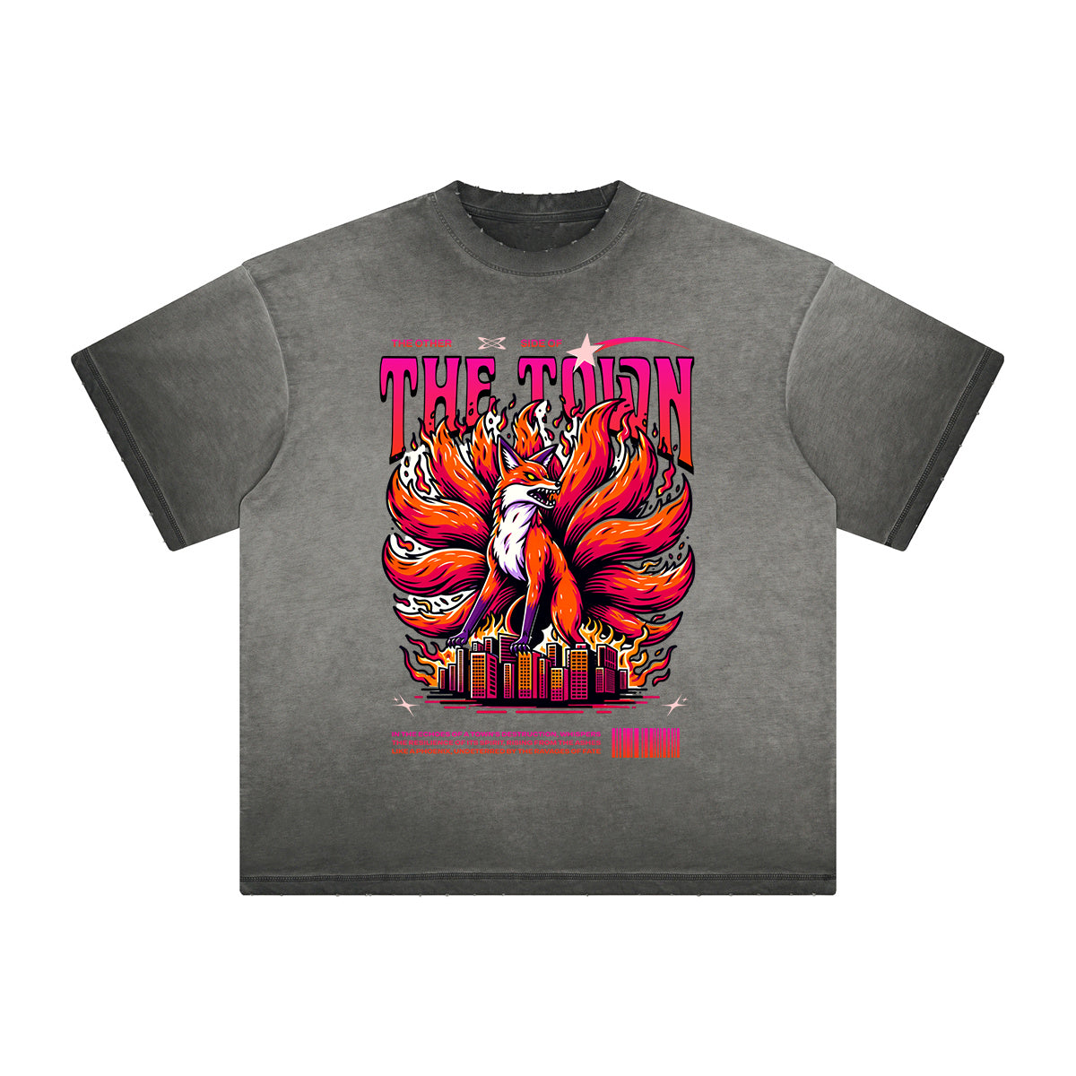 Heavyweight Washed Flame Graphic Tee