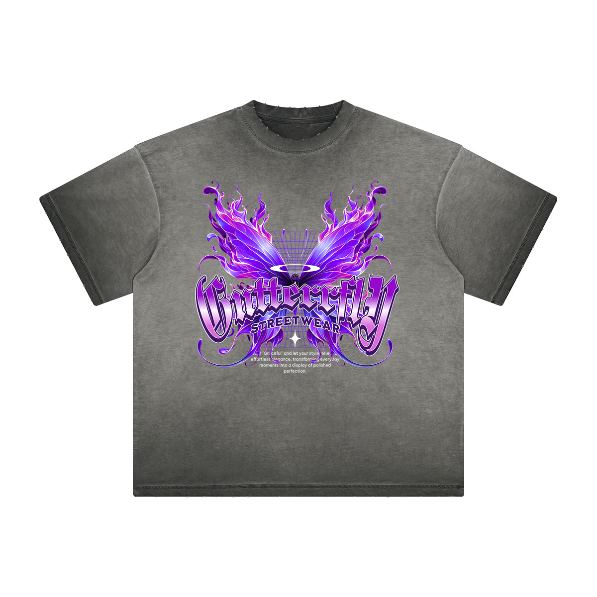 Heavyweight Washed Flame Graphic Tee