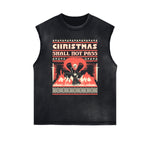 Distressed Flame Graphic Muscle Tank