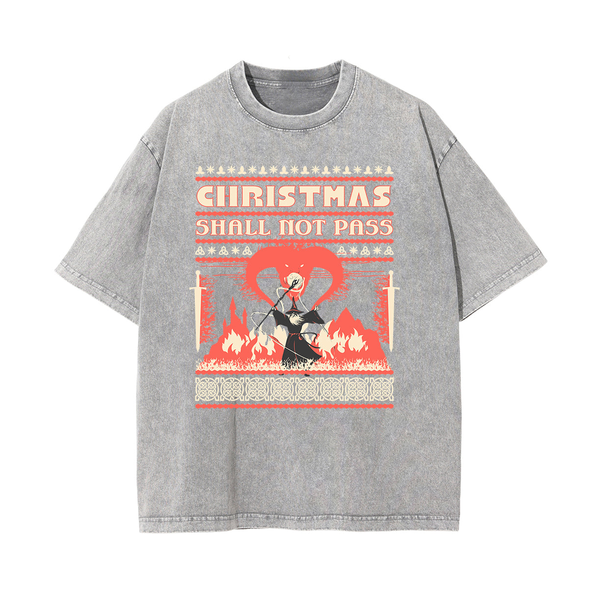Washed Cotton Flame Graphic Tee