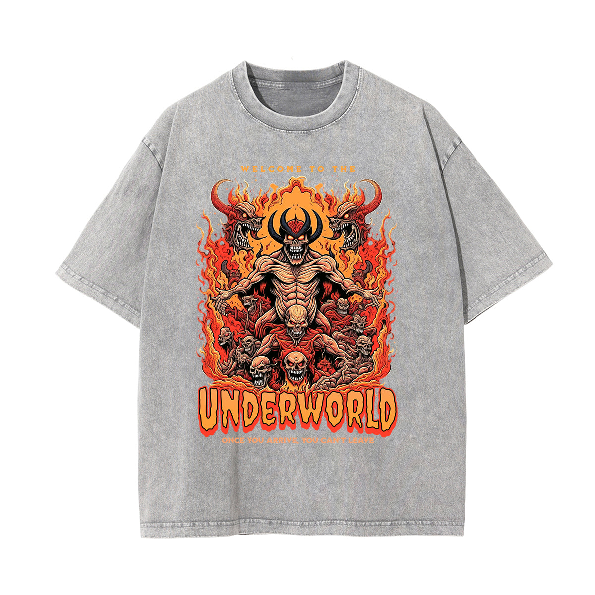 Washed Cotton Flame Graphic Tee