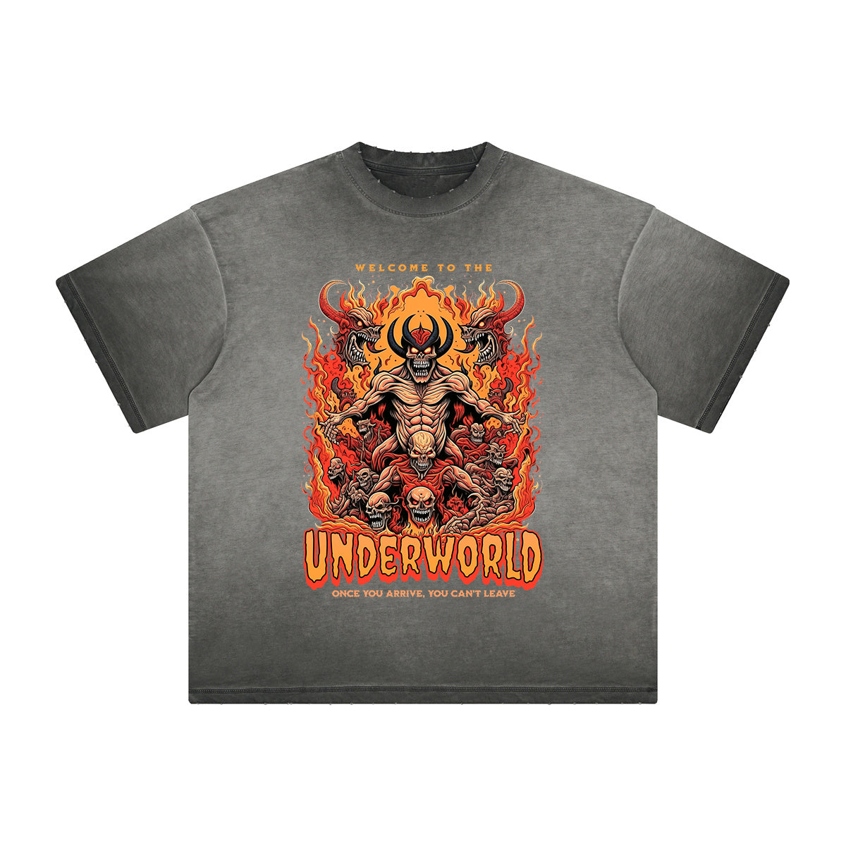 Heavyweight Washed Flame Graphic Tee