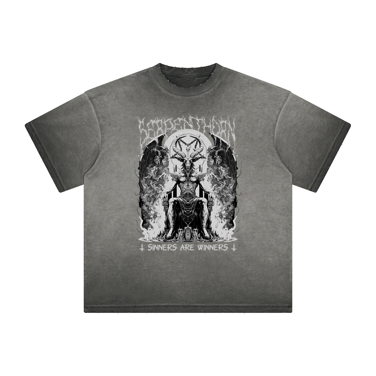 Heavyweight Washed Flame Graphic Tee
