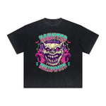 Vintage-Style Frayed Flame Graphic Tee