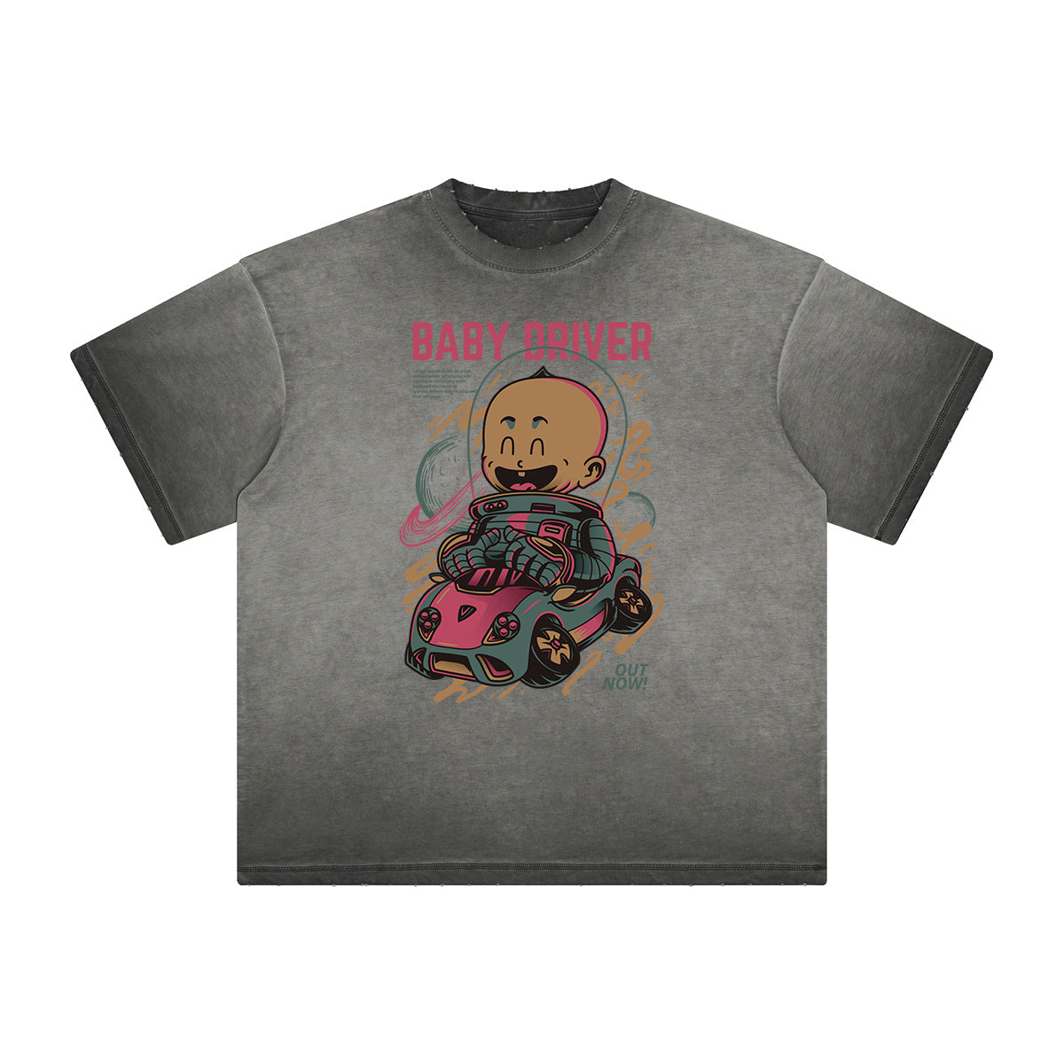 Distressed Streetwear Cartoon Graphic Tee
