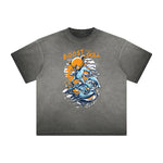 Distressed Streetwear Cartoon Graphic Tee