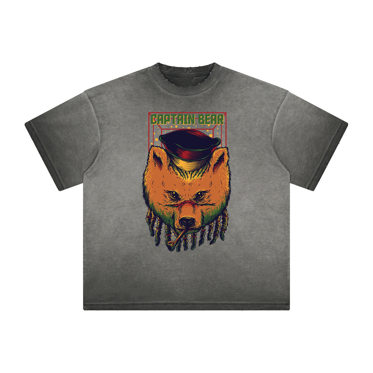 Distressed Streetwear Cartoon Graphic Tee