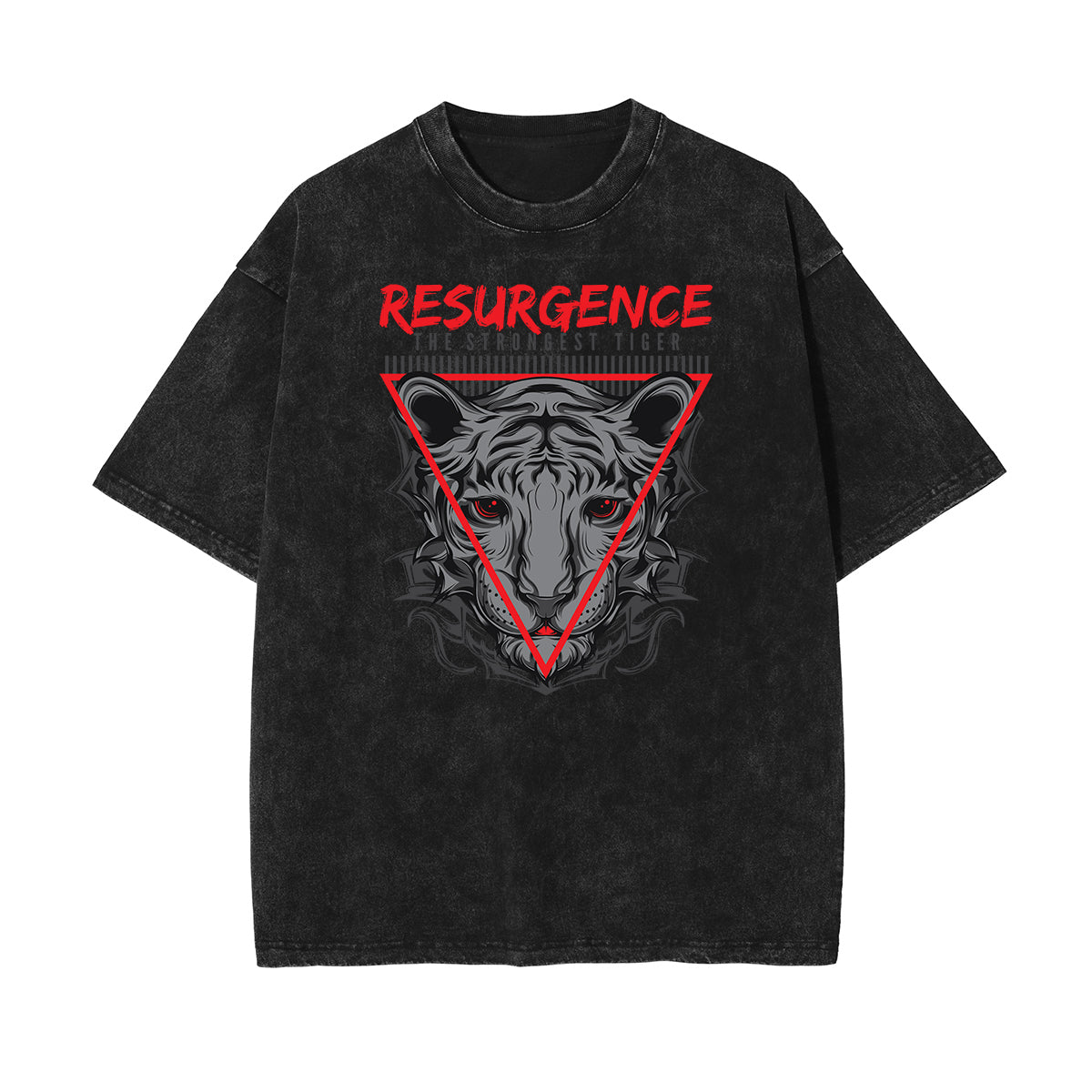 Stone Wash Punk Cartoon Graphic Tee