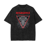Stone Wash Punk Cartoon Graphic Tee