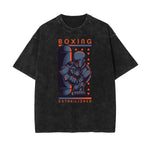 Stone Wash Punk Cartoon Graphic Tee