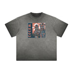 Abstract Animal Faded Thick Pattern Tee