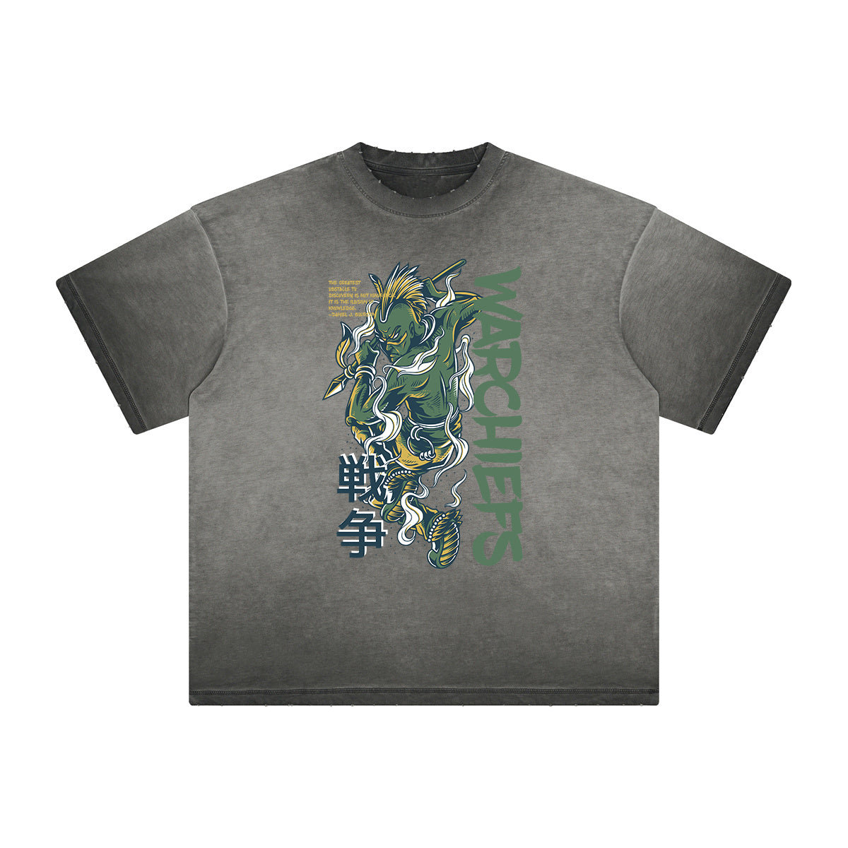 Abstract Animal Faded Thick Pattern Tee