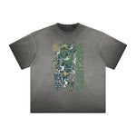 Abstract Animal Faded Thick Pattern Tee