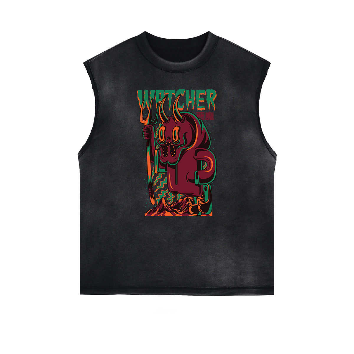 Abstract Animal Pattern Sleeveless Tee