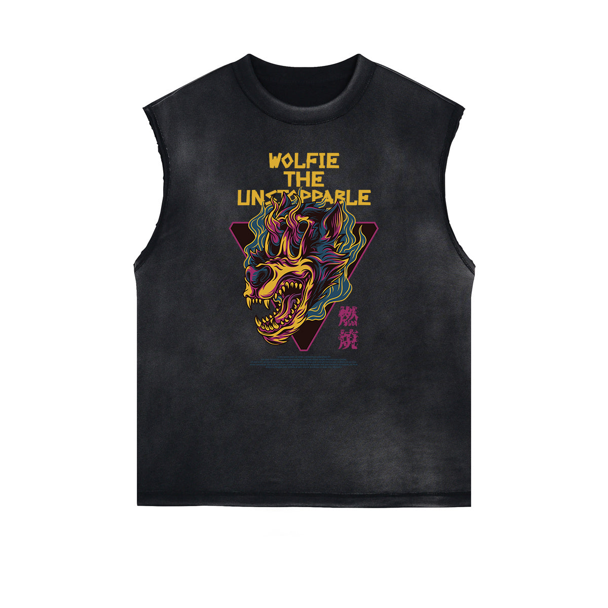 Abstract Animal Pattern Sleeveless Tee