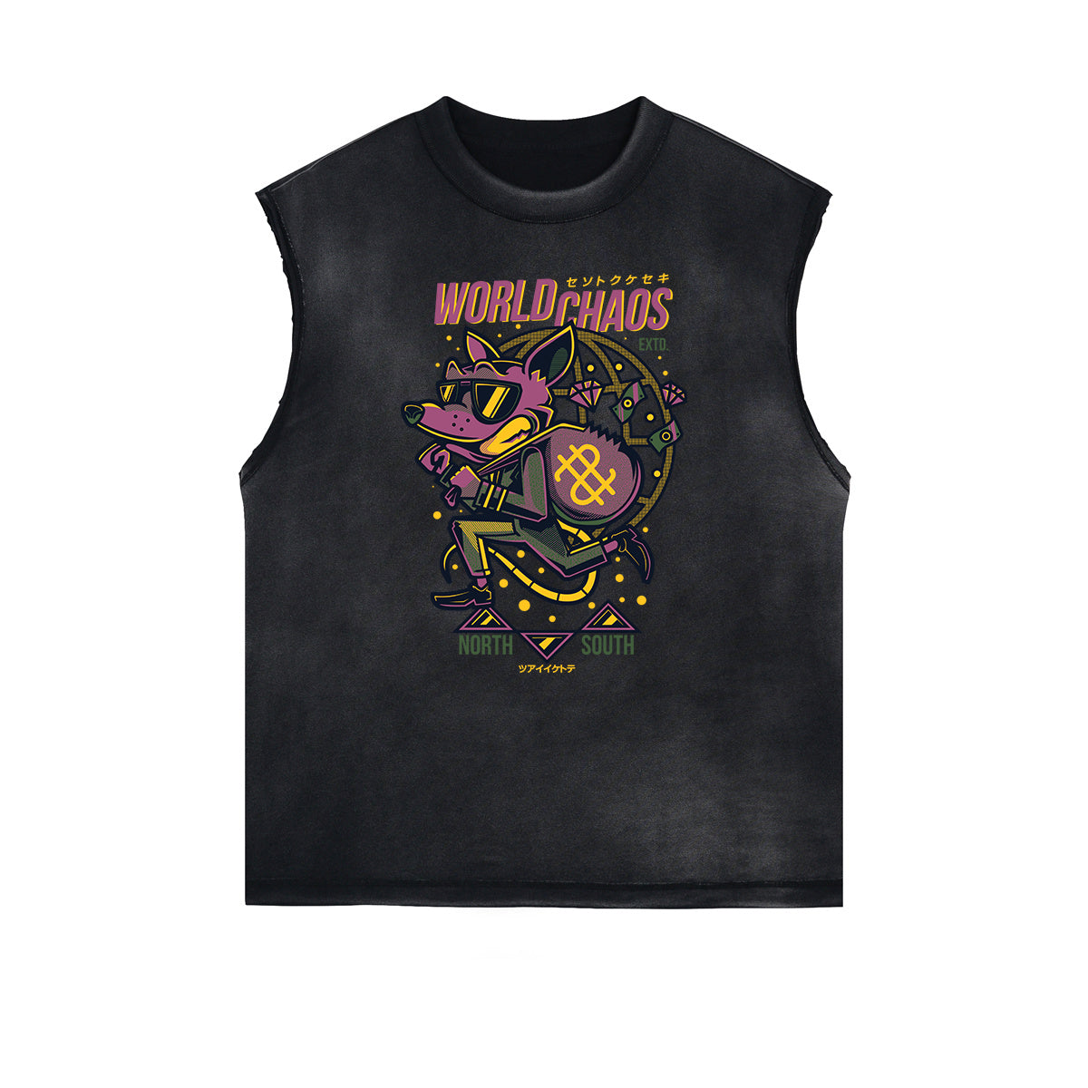 Abstract Animal Pattern Sleeveless Tee