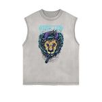 Abstract Animal Graphic Muscle Tank