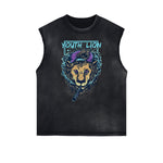 Abstract Animal Pattern Sleeveless Tee