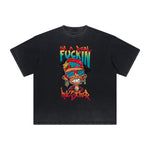 Heavyweight Faded Street Cartoon Tee