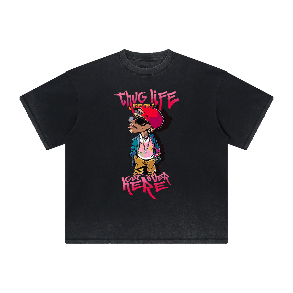 Heavyweight Faded Street Cartoon Tee