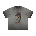 Stone Wash Thug Cartoon Graphic Tee