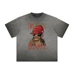 Stone Wash Thug Cartoon Graphic Tee