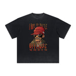 Heavyweight Faded Street Cartoon Graphic Tee