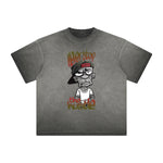 Stone Wash Thug Cartoon Graphic Tee