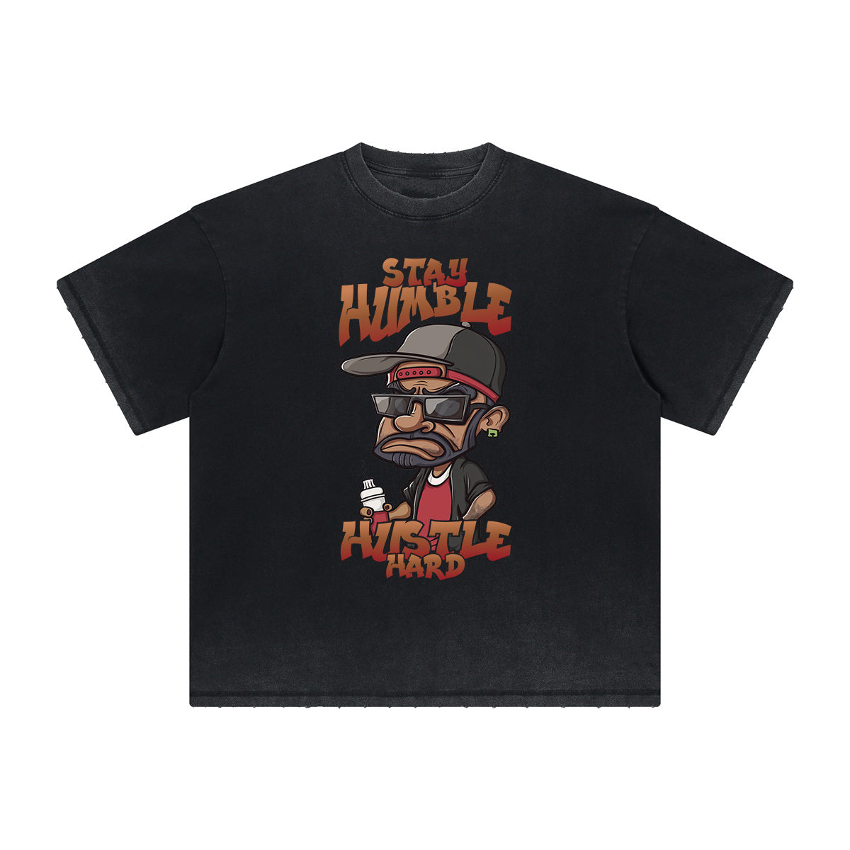 Heavyweight Faded Street Cartoon Tee