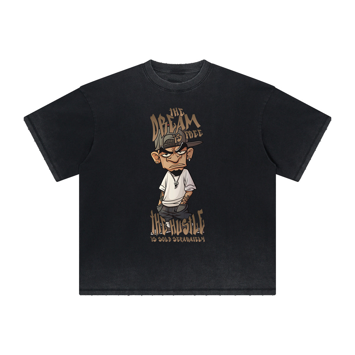 Heavyweight Faded Street Cartoon Tee