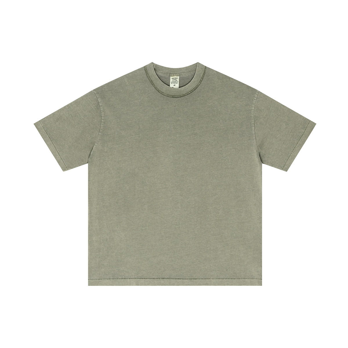 Camiseta con lavado inverso vintage de 275 g/m²