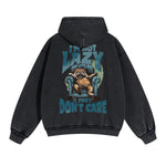 Lovely Kitten Graphic Double Slider Zip Hoodie-INNBLAC Fashion Apparel