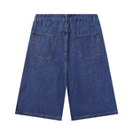 Cartoon Flower Print Denim Summer Streetwear Shorts