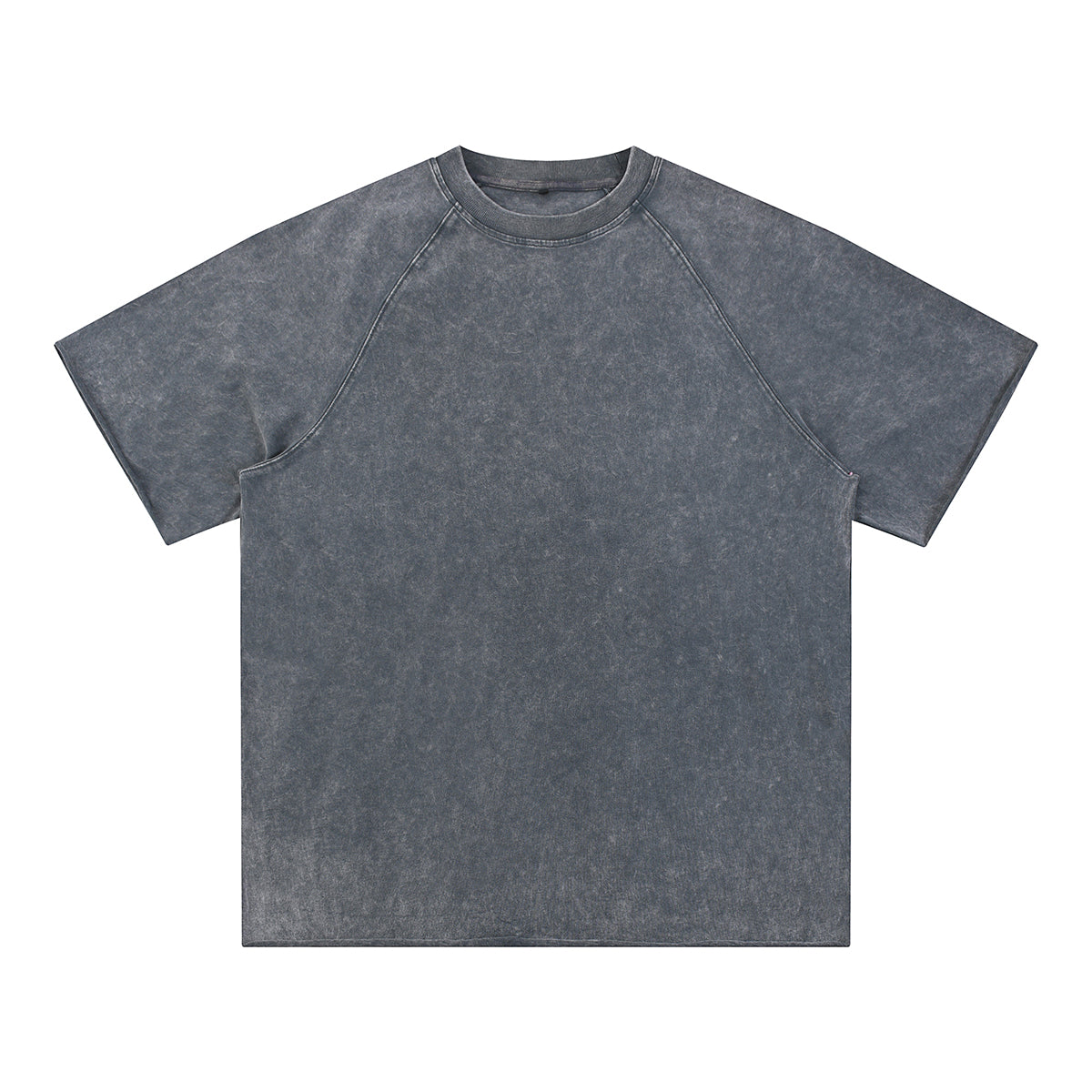 Stone-Washed Raw-Edge T-Shirt 270gsm
