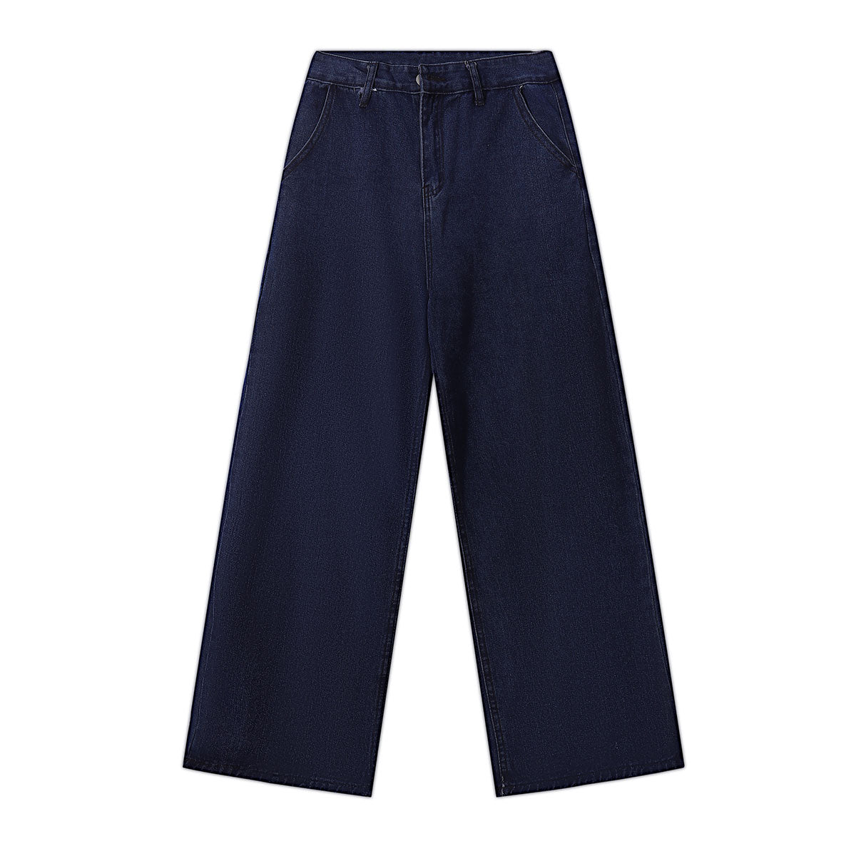 Vintage Style Embroidered Washed Wide Leg Pants