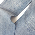 Vintage Wash Faded Wide-Leg Jeans